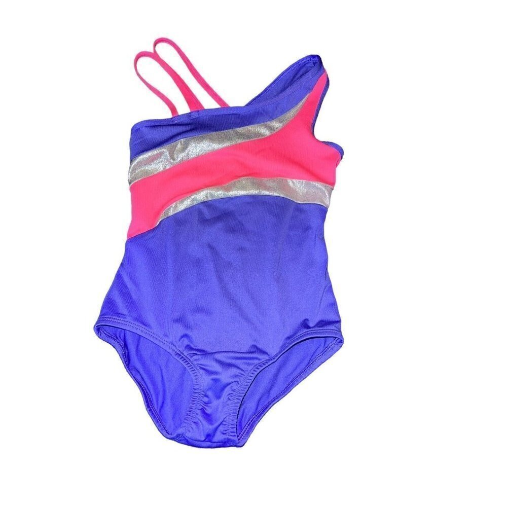 CIRCO Girls Dance Gymnastics Leotard Purple Multicolored Sz XS (4/5)